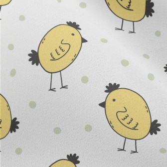 Cute Yellow Chick Chiffon