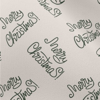 Handwritten Christmas Greeting Chiffon