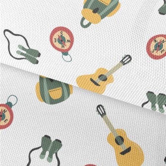 Hand Drawn Camping Equipment Waterproof Oxford