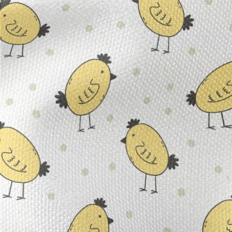 Cute Yellow Chick Waterproof Canvas