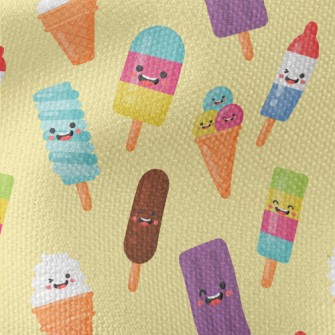 Happy Cartoon Popsicle Waterproof Canvas