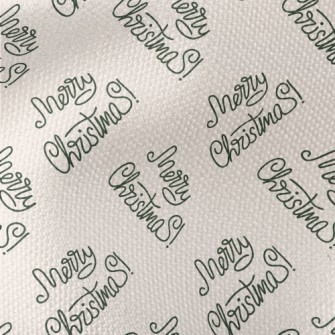 Handwritten Christmas Greeting Waterproof Canvas