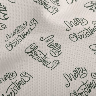 Handwritten Christmas Greeting Athletic Mesh Flat Back