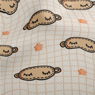 Cute Graffiti Eye Mask Athletic Mesh Flat Back