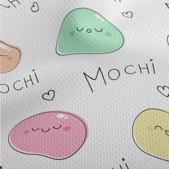 Kawaii Colorful Mochi Athletic Mesh Flat Back