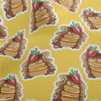 Strawberry Chocolate Muffins Athletic Mesh Flat Back
