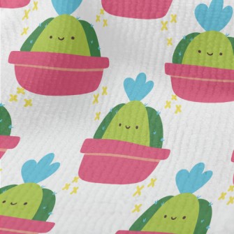 Cute Smiling Cactus Terry