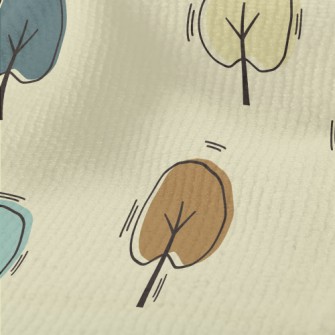 Hand Drawn Colorful Tree Terry