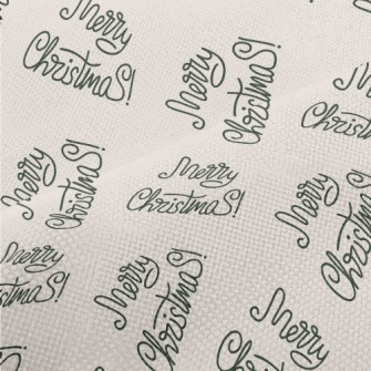 Handwritten Christmas Greeting Performance Linen
