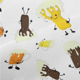 Retro Cartoon Beer Performance Linen