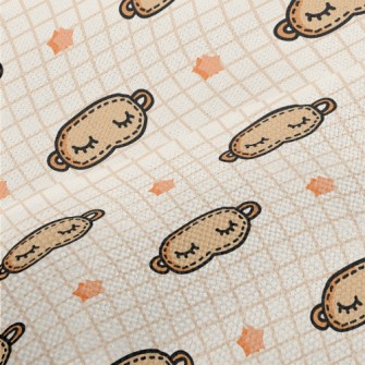 Cute Graffiti Eye Mask Performance Linen