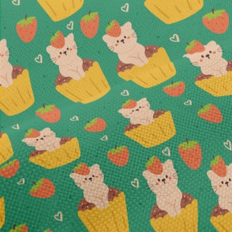Cat Cup Cake Performance Linen