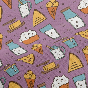 Cartoon Dairy Products Performance Linen