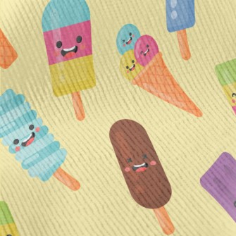 Happy Cartoon Popsicle Standard Corduroy