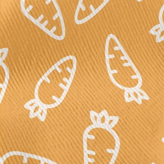 Cartoon Carrot Standard Corduroy