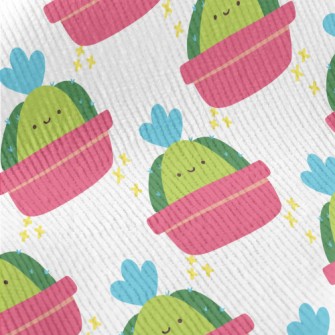 Cute Smiling Cactus Standard Corduroy