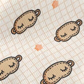 Cute Graffiti Eye Mask Standard Corduroy