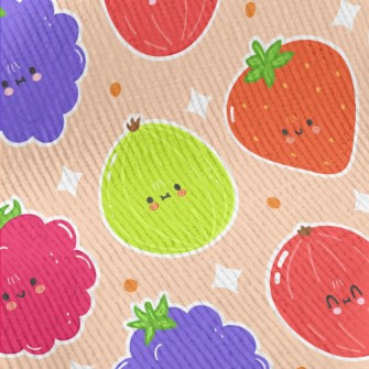 Fun And Cute Fruits Standard Corduroy
