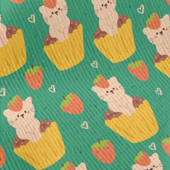 Cat Cup Cake Standard Corduroy
