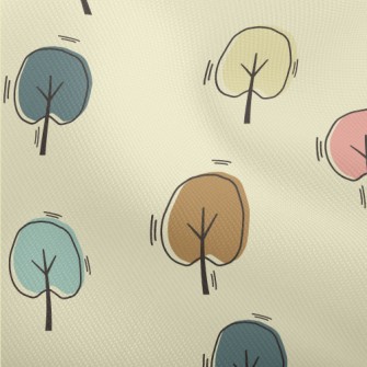 Hand Drawn Colorful Tree Dobby