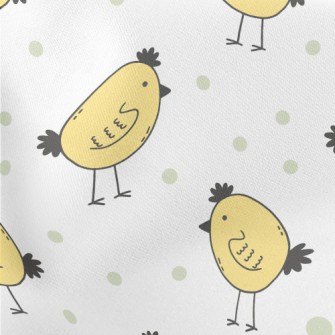 Cute Yellow Chick Stretch Ponte