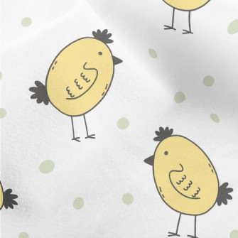 Cute Yellow Chick Micro Fleece