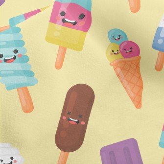Happy Cartoon Popsicle Micro Fleece
