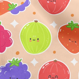 Fun And Cute Fruits Micro Fleece