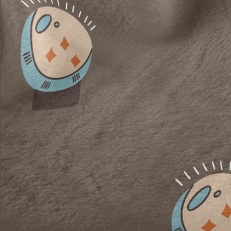 Vintage Hand-painted Crystal B Minky