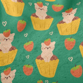 Cat Cup Cake Minky