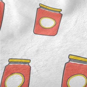 Cartoon Strawberry Jam Minky