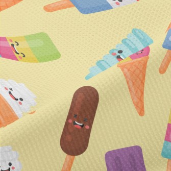 Happy Cartoon Popsicle Piqué