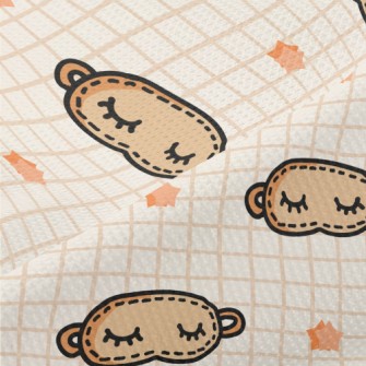 Cute Graffiti Eye Mask Piqué