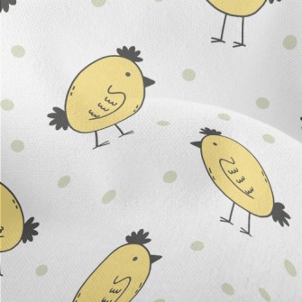 Cute Yellow Chick Lightweight Performance Linen