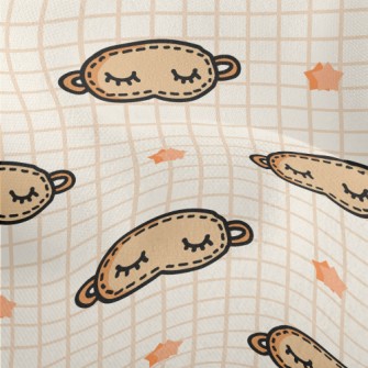 Cute Graffiti Eye Mask Lightweight Performance Linen