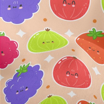 Fun And Cute Fruits Lightweight Performance Linen