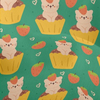 Cat Cup Cake Lightweight Performance Linen