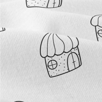 Hand Drawn Fairy Tale Houses Modern Jersey