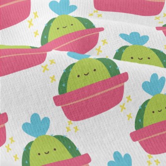 Cute Smiling Cactus Modern Jersey