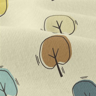 Hand Drawn Colorful Tree Modern Jersey