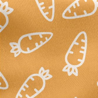 Cartoon Carrot Jersey Backed Fleece