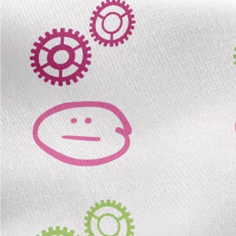 Gears And Expressions Jersey Backed Fleece
