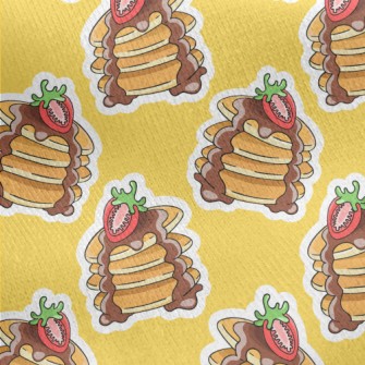Strawberry Chocolate Muffins Jersey Backed Fleece