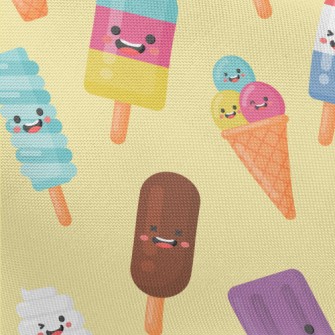 Happy Cartoon Popsicle Pongee