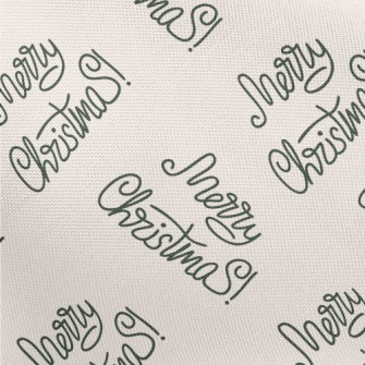 Handwritten Christmas Greeting Pongee