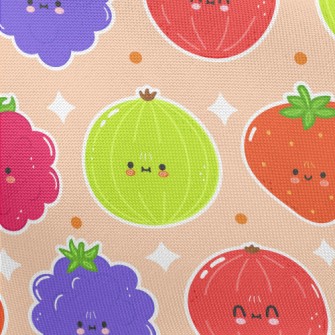 Fun And Cute Fruits Pongee