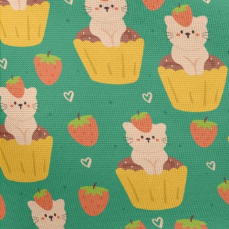 Cat Cup Cake Pongee
