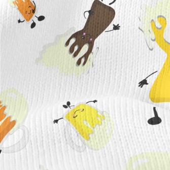 Retro Cartoon Beer Stretch Jersey