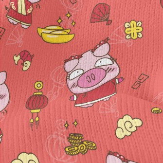 Happy New Year Piggy Stretch Jersey
