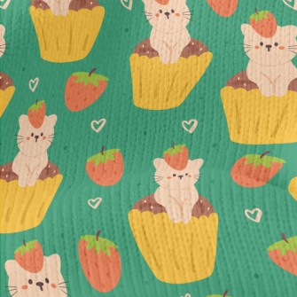 Cat Cup Cake Stretch Jersey